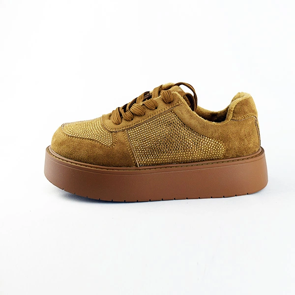 Basket sneakers pour femme 247-5 camel ................     miniature